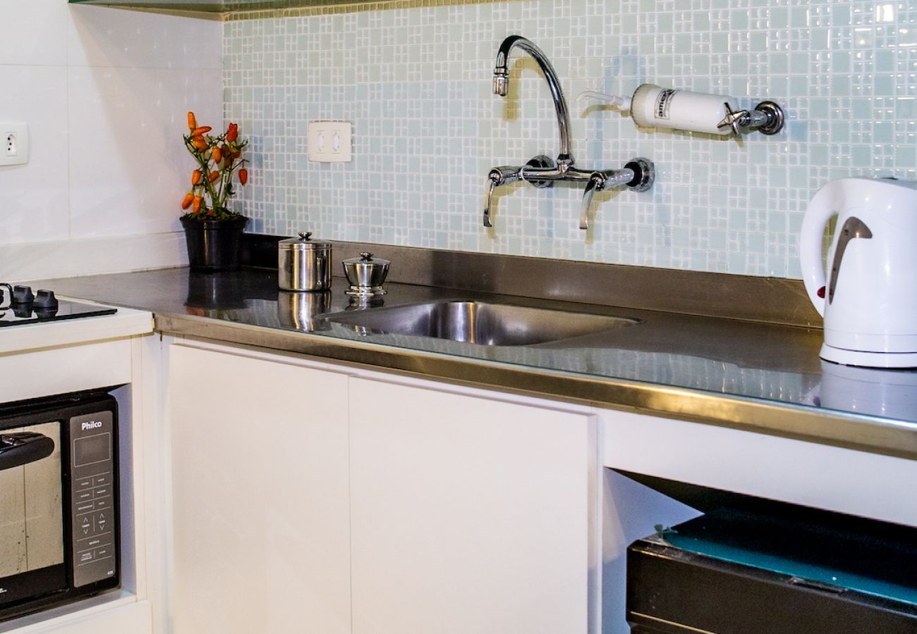 Kitchen  Equipped and decorated kitchen