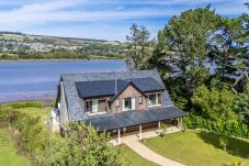 Aerial shot of Gable View house and river
